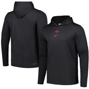 Nike Iowa State Cyclones Men's Long Sleeve Hooded Tee Black Performance Hoodie M